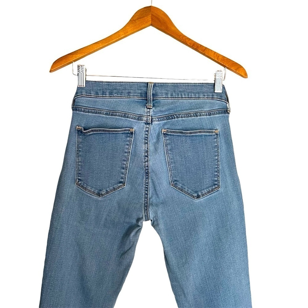 GAP Skinny Jeans 1969 Size 27 Medium Light Indigo Denim 9” High Rise - Picture 4 of 7